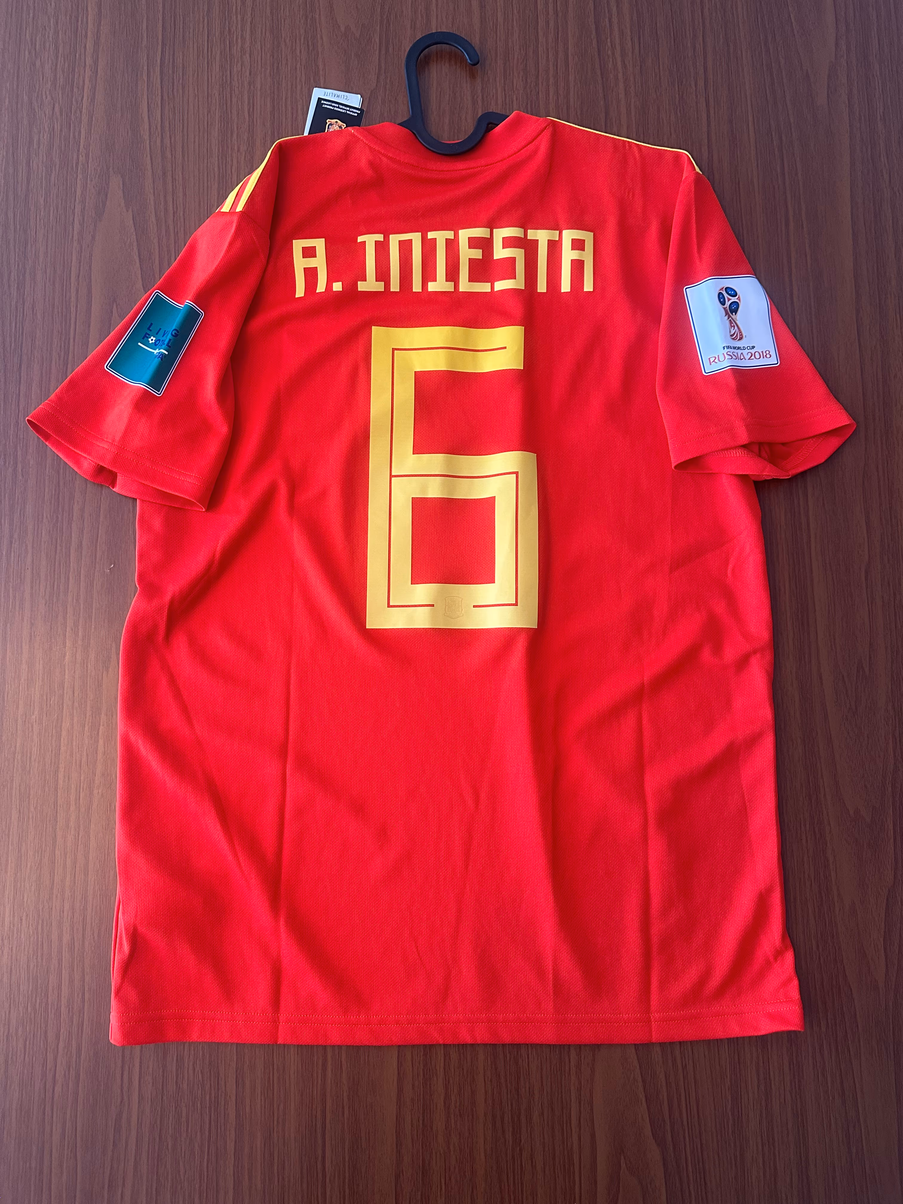 Spain FIFA World Cup 2018 Hjemme - Andres Iniesta